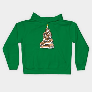 Christmas Tree Beagle Kids Hoodie